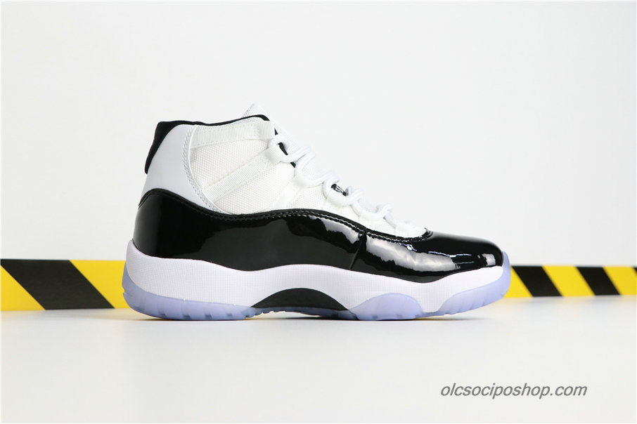 Férfi Air Jordan 11 Retro Concord AJ11 Fekete/Fehér Cipők (378037-100)