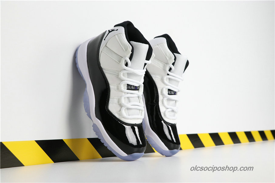 Férfi Air Jordan 11 Retro Concord AJ11 Fekete/Fehér Cipők (378037-100)