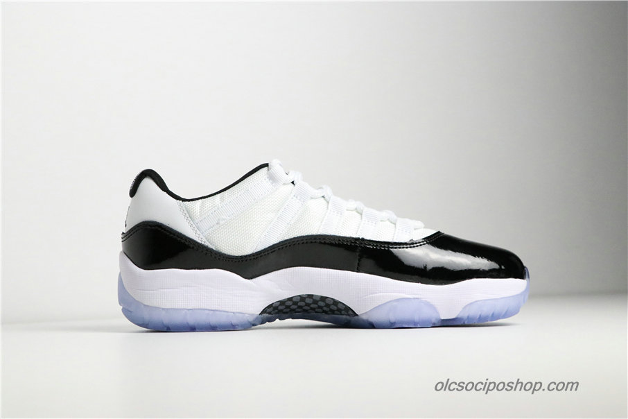 Férfi Air Jordan 11 Retro Low Concord AJ11 Fehér/Fekete Cipők (528895-153)