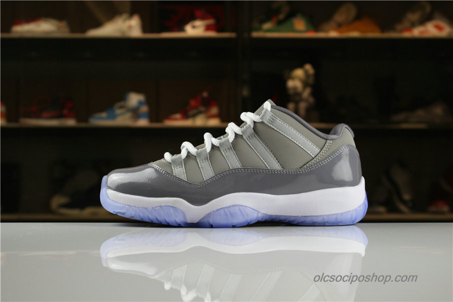 Férfi Air Jordan 11 Retro Low AJ11 Szürke Cipők (528895-003)