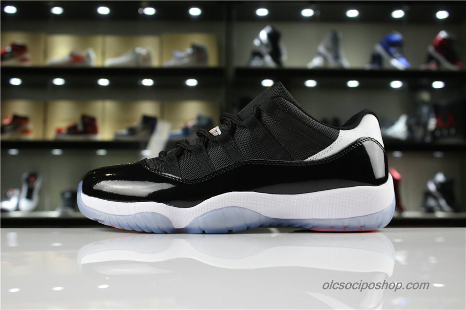 Férfi Air Jordan 11 Retro Low Infrared 23 AJ11 Fekete/Fehér Cipők (528895-023)