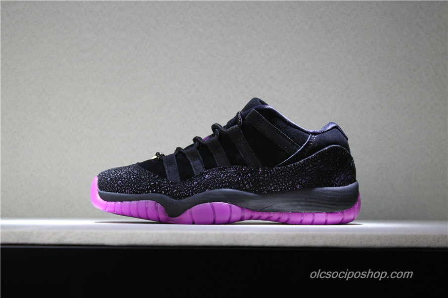 Női Air Jordan 11 Retro Low Think 1 AJ11 Fekete/Lila Cipők (AR5149-005)