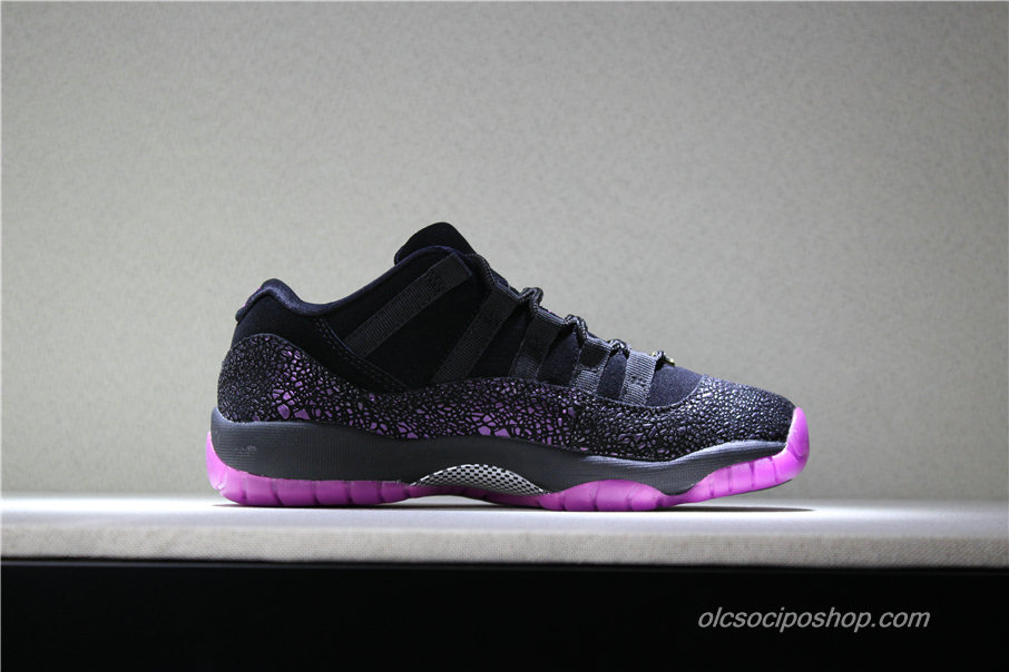 Női Air Jordan 11 Retro Low Think 1 AJ11 Fekete/Lila Cipők (AR5149-005)