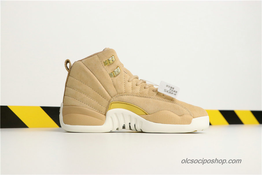 Női Air Jordan 12 Retro Vachetta Tan AJ12 Khaki Cipők (AO6068-203)