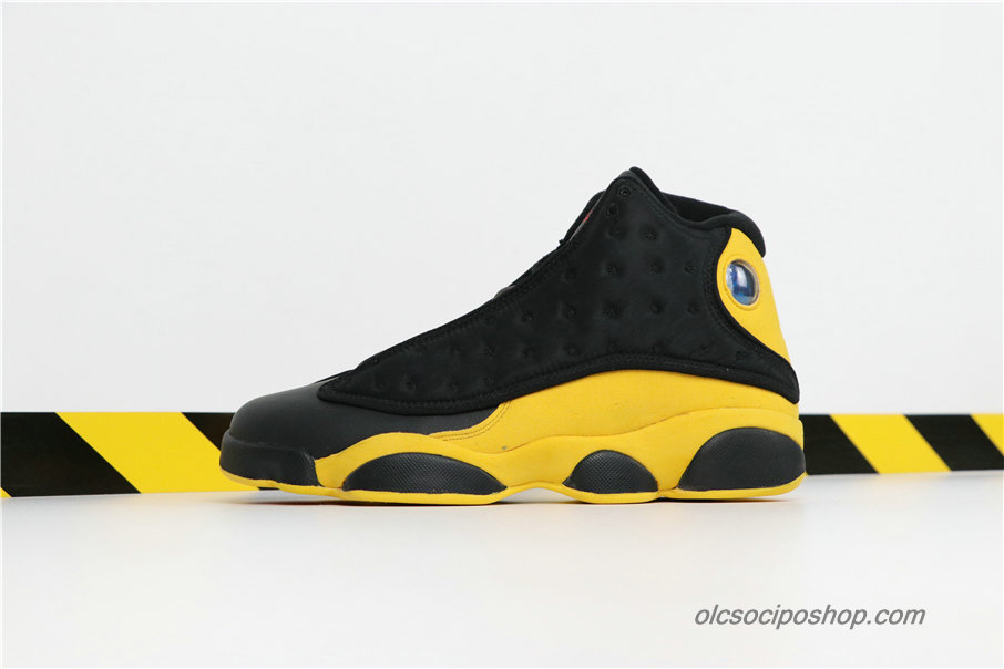 Férfi Air Jordan 13 Melo Class of 2002 AJ13 Fekete/Sárga Cipők (414571-035)