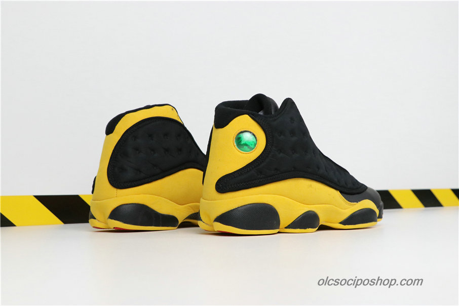 Férfi Air Jordan 13 Melo Class of 2002 AJ13 Fekete/Sárga Cipők (414571-035)