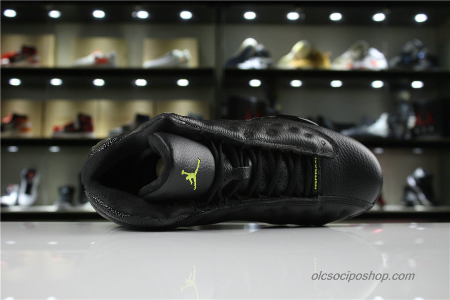 Férfi Air Jordan 13 Retro Altitude AJ13 Fekete/Zöld Cipők (414571-042)