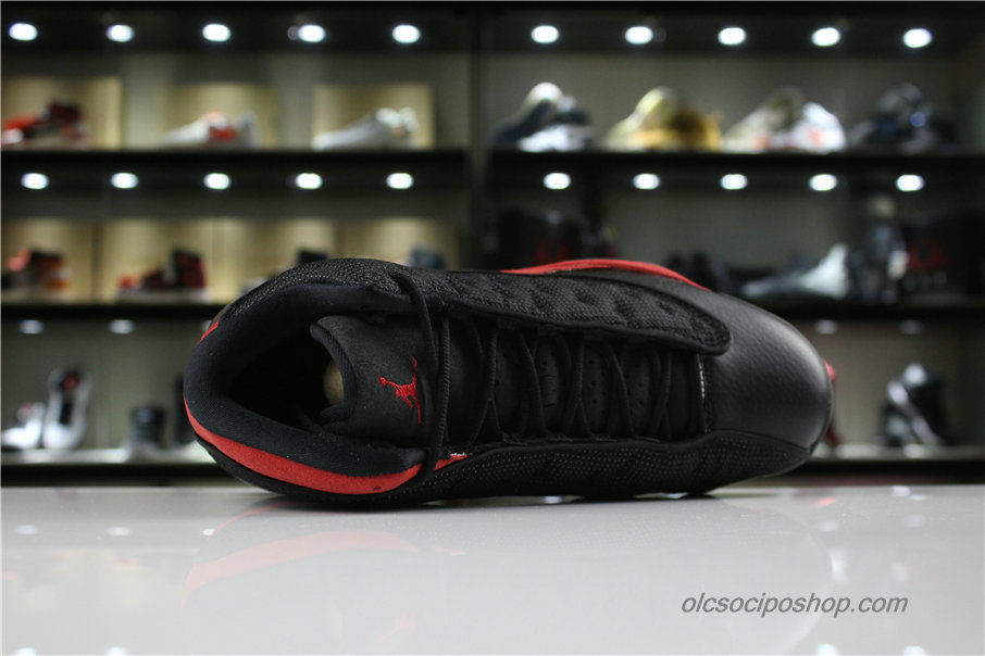 Férfi Air Jordan 13 Retro AJ13 Fekete/Piros Cipők (414571-007)