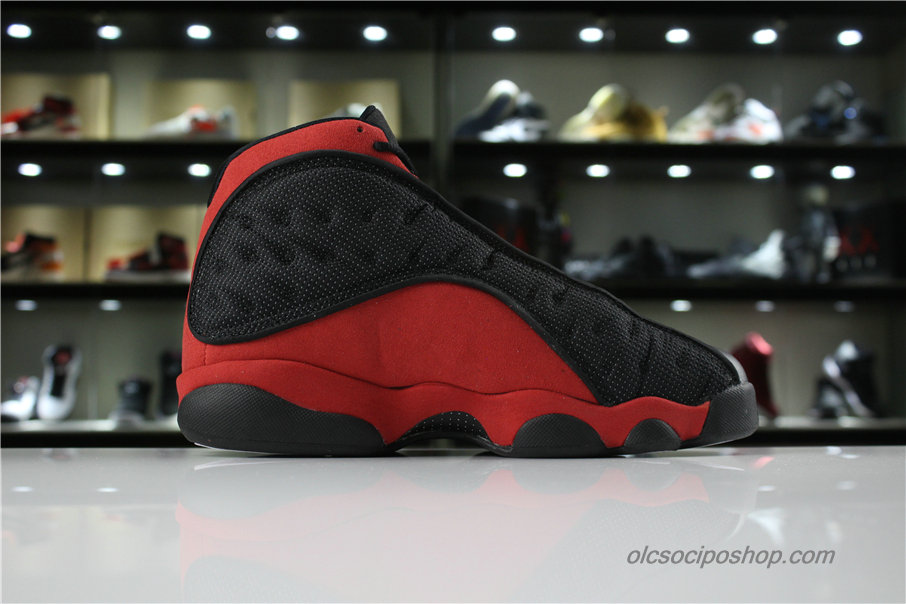 Férfi Air Jordan 13 Retro AJ13 Fekete/Piros Cipők (414571-007)