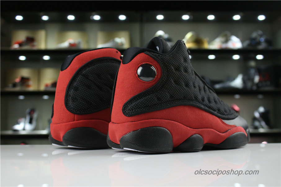 Férfi Air Jordan 13 Retro AJ13 Fekete/Piros Cipők (414571-007)