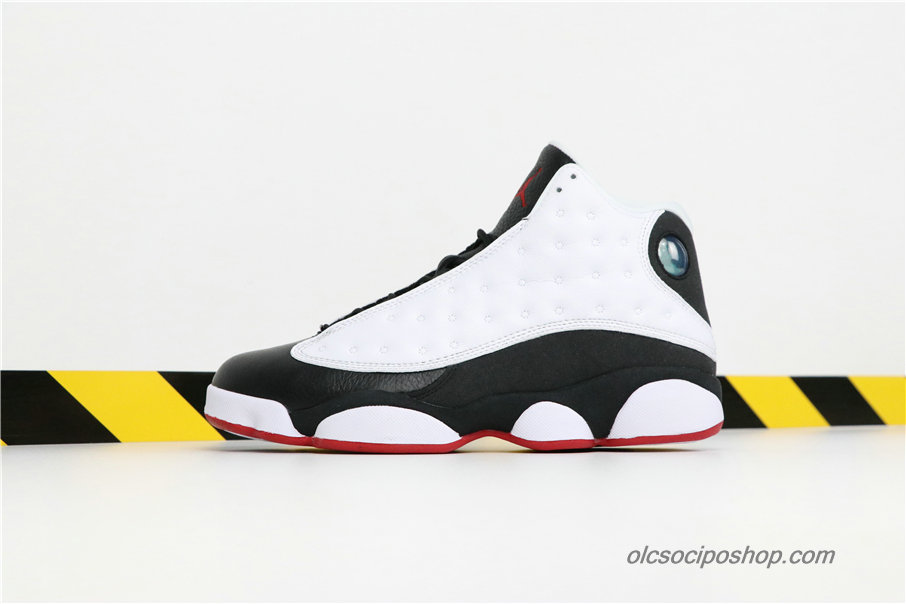 Férfi Air Jordan 13 Retro He Got Game AJ13 Fehér/Fekete/Piros Cipők (414571-104)