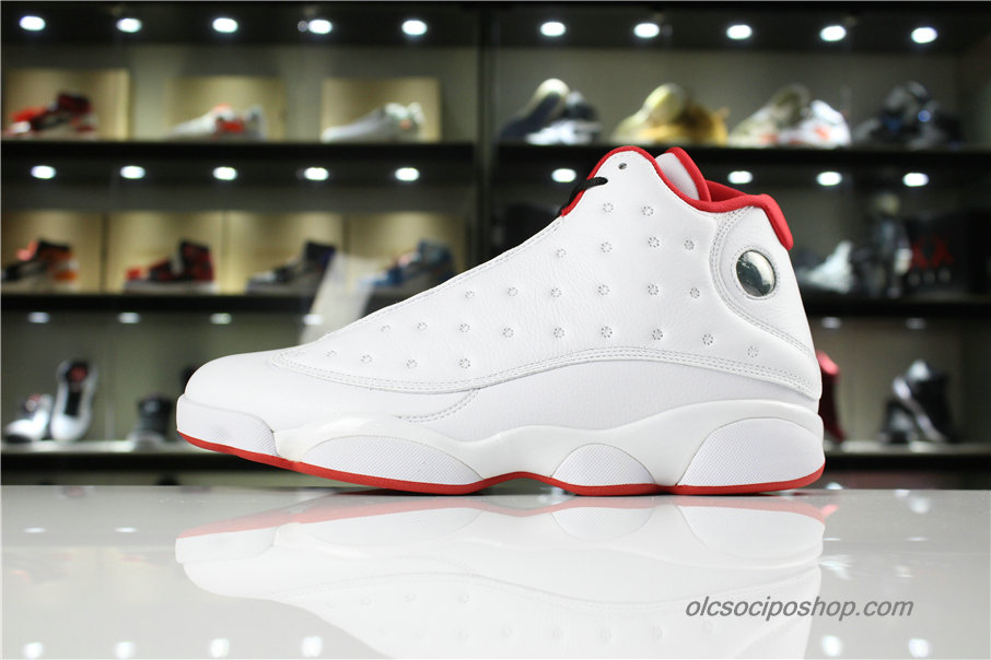 Férfi Air Jordan 13 Retro History of Flight AJ13 Fehér/Piros Cipők (414571-103)