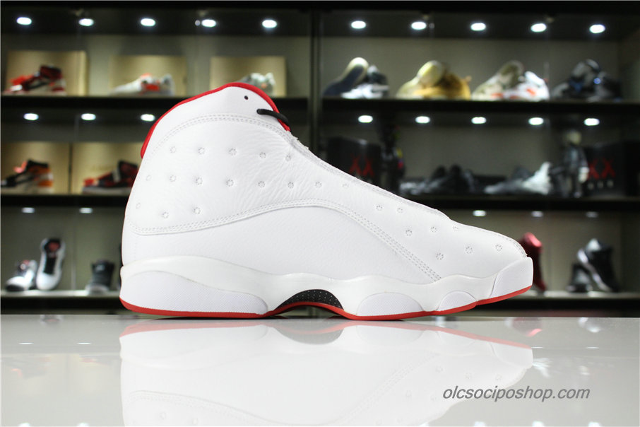 Férfi Air Jordan 13 Retro History of Flight AJ13 Fehér/Piros Cipők (414571-103)