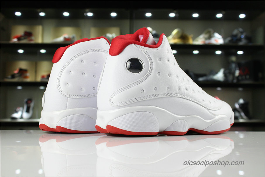 Férfi Air Jordan 13 Retro History of Flight AJ13 Fehér/Piros Cipők (414571-103)