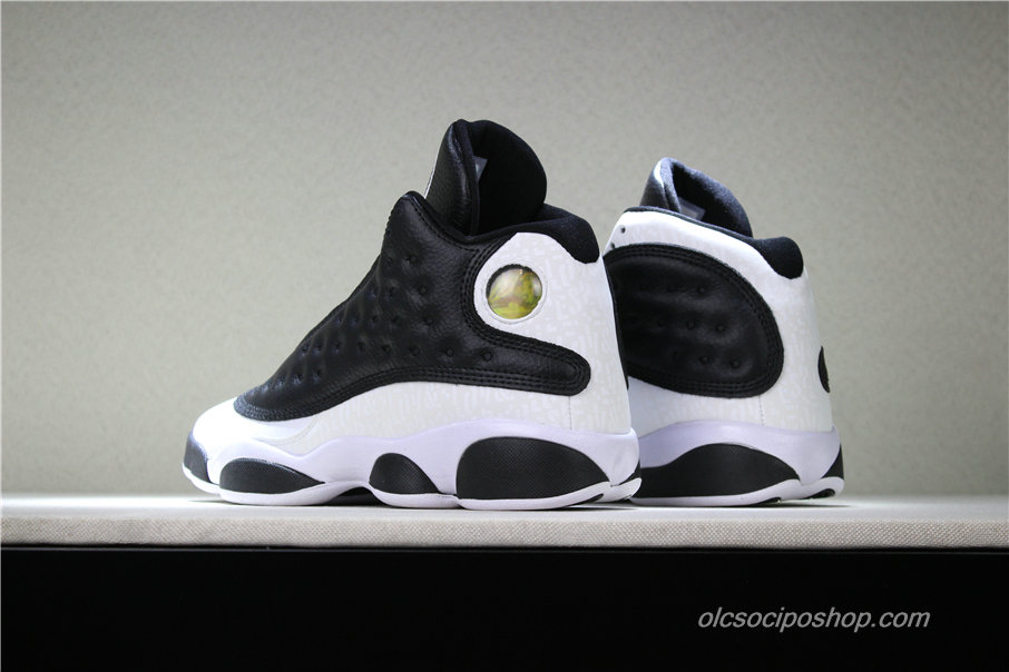 Női Air Jordan 13 Retro Love & Respect GG Fekete/Fehér Cipők (888165-012)