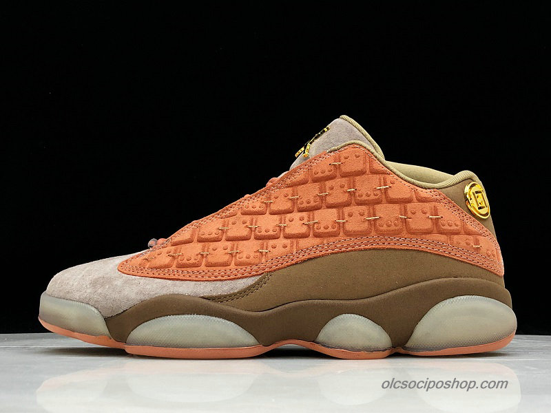 Férfi Air Jordan 13 Retro Low NRG Clot Homok/Narancs/Kávé Cipők (AT3102-200)