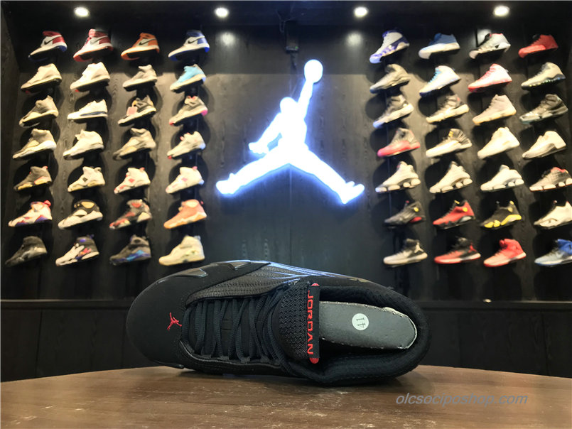 Férfi Air Jordan 14 Retro Bred AJ14 Fekete/Piros Cipők (311832-010)