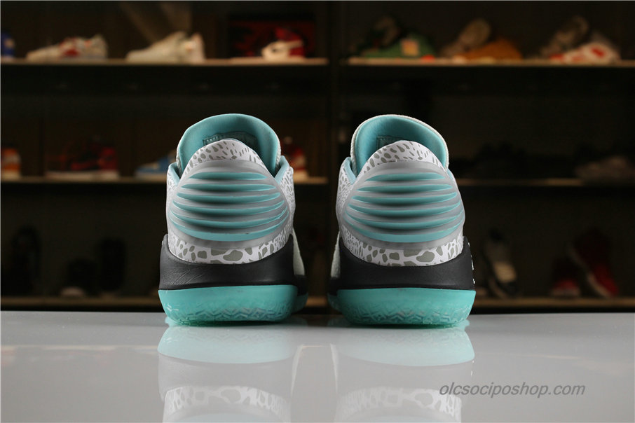 Férfi Air Jordan 32 Low Jade AJ32 Fehér/Szürke/Fekete/Kék Cipők (AH3347-101)