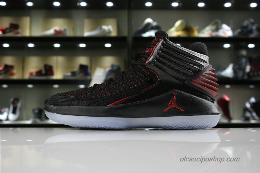 Férfi Air Jordan 32 MJ Day AJ32 Fekete/Piros Cipők (AA1253-001)