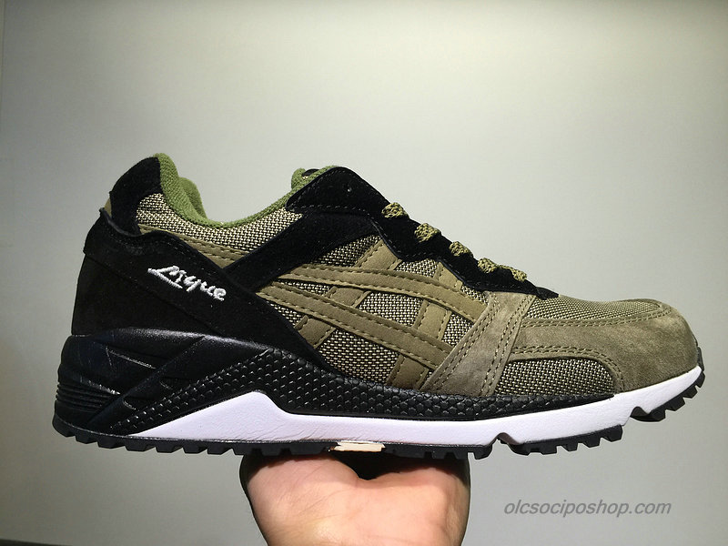 Férfi Asics Tiger Gel-Lique Olajbogyó/Fekete/Fehér Cipők