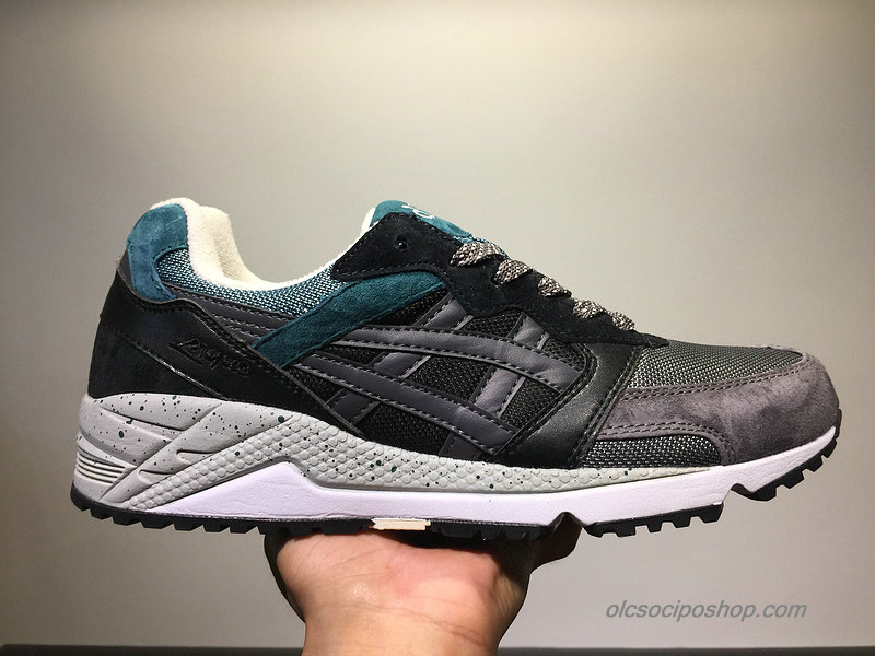 Férfi Asics Tiger Gel-Lique Szürke/Fekete/Zöld Cipők