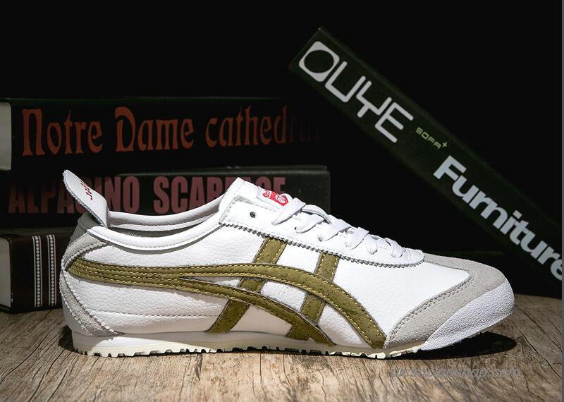 Asics Tiger Mexico 66 Fehér/Homok/Olajbogyó Cipők (1183A013-100)