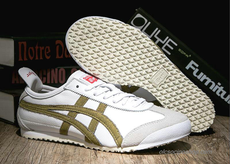 Asics Tiger Mexico 66 Fehér/Homok/Olajbogyó Cipők (1183A013-100)