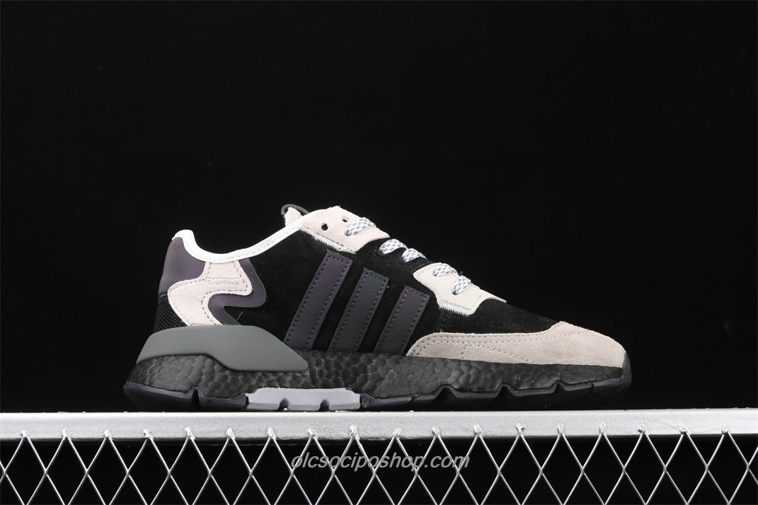 Adidas Nite Jogger 2019 Boost Homok/Fekete Cipők (BD7936)