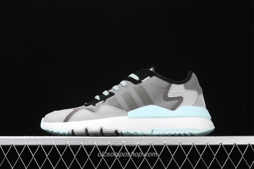 Adidas Nite Jogger 2019 Boost Szürke/Fekete/Kék Cipők (EE5913)