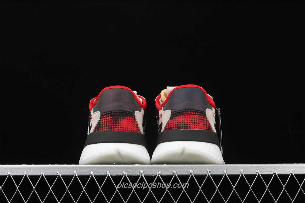 Adidas Nite Jogger 2019 Boost Fekete/Piros/Homok Cipők (FV3872)