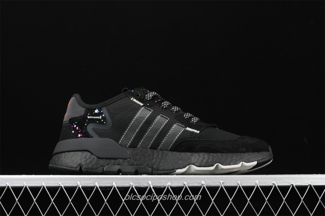 Adidas Nite Jogger 2019 Boost Fekete/Narancs Cipők (FV8027)