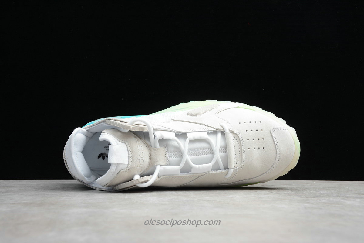 Férfi Adidas Streetball Fehér/Zöld/Kék Cipők (EF1908)