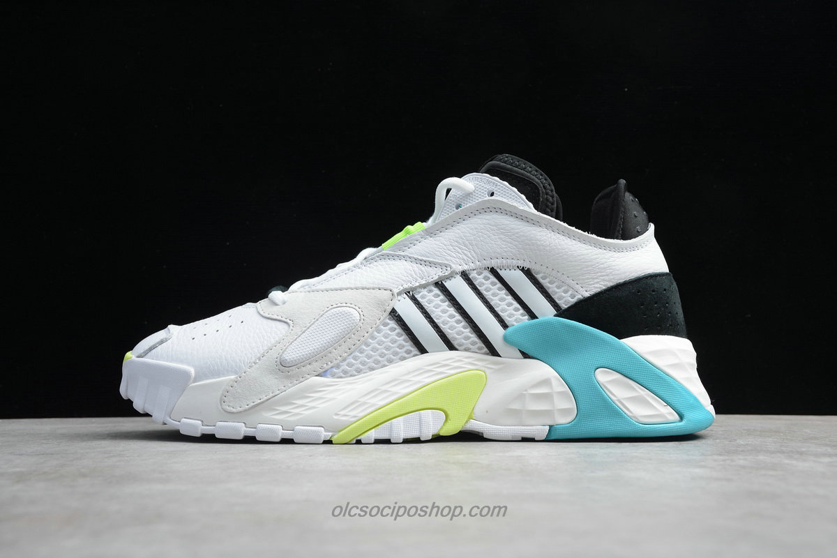 Férfi Adidas Streetball Fehér/Zöld/Kék/Fekete Cipők (EG2994)