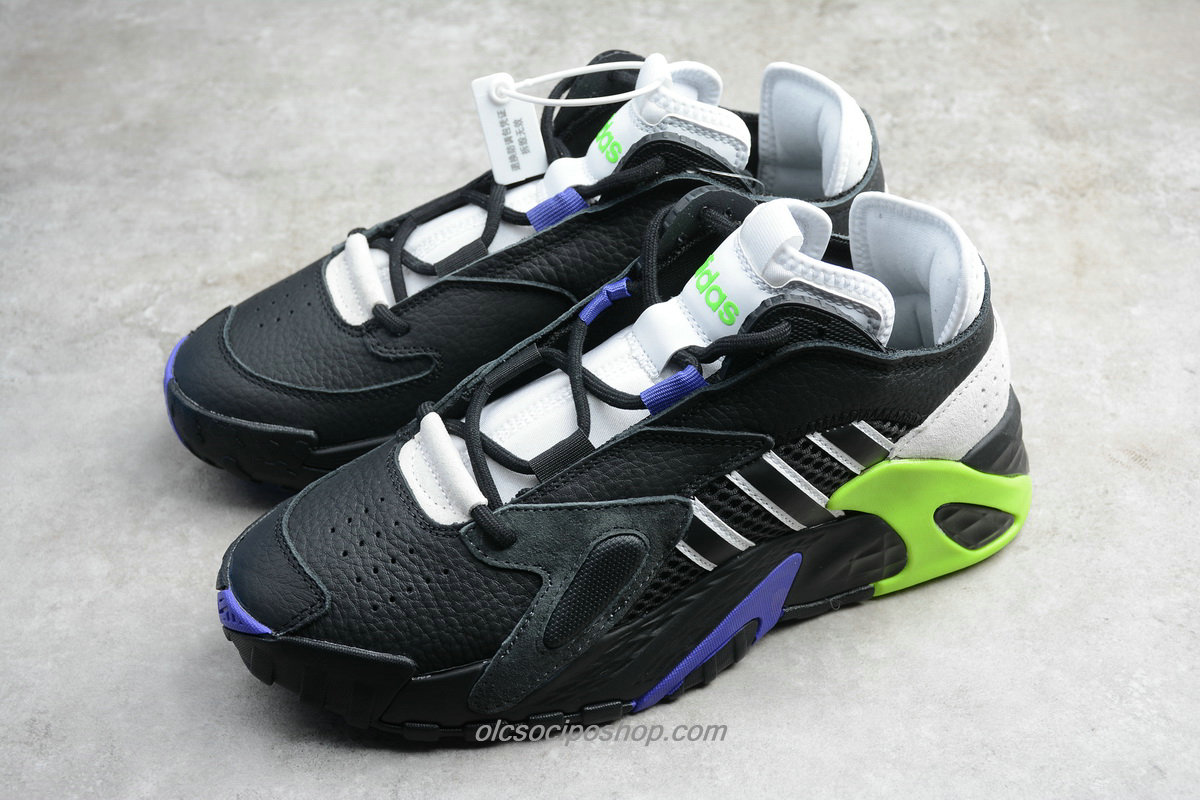 Férfi Adidas Streetball Fekete/Lila/Zöld/Fehér Cipők (EG2995)