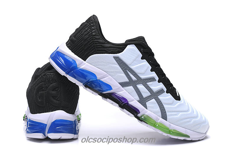 Férfi Asics Gel-Quantum 360 5 Fehér/Szürke/Fekete/Kék Cipők