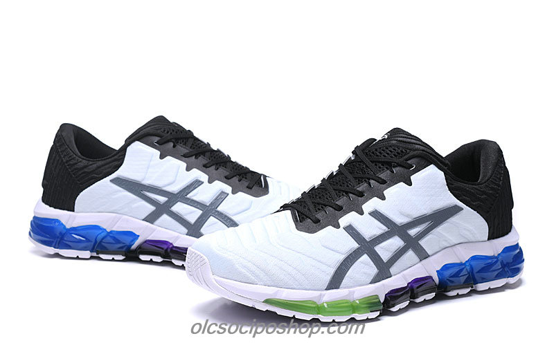 Férfi Asics Gel-Quantum 360 5 Fehér/Szürke/Fekete/Kék Cipők