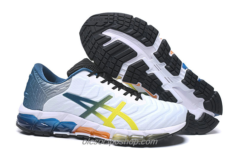 Férfi Asics Gel-Quantum 360 5 Fehér/Kék/Sárga/Fekete Cipők