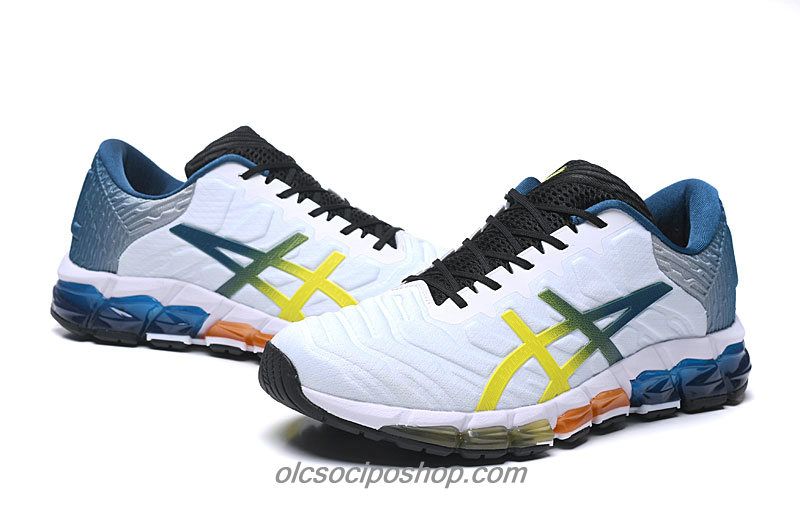 Férfi Asics Gel-Quantum 360 5 Fehér/Kék/Sárga/Fekete Cipők