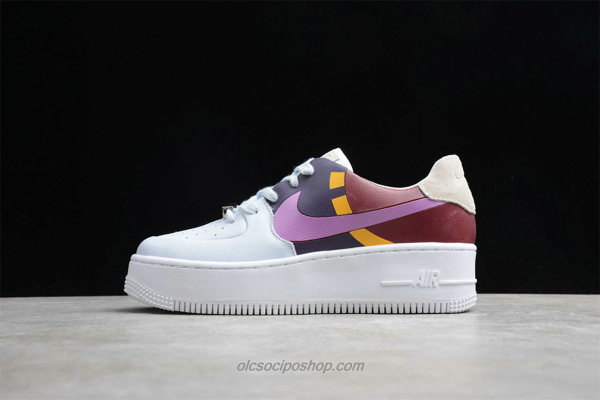 Női Nike AF1 Sage Low LX Fehér/Lila/Piros Cipők (BV1976 003)