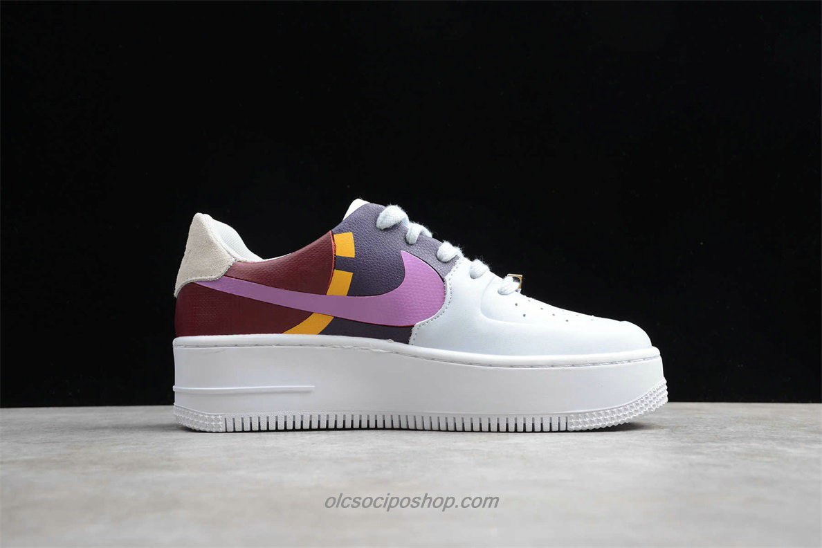 Női Nike AF1 Sage Low LX Fehér/Lila/Piros Cipők (BV1976 003)