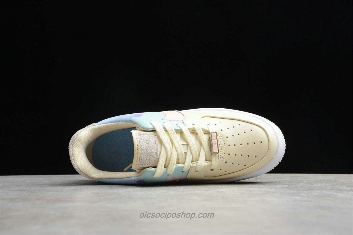 Női Nike AF1 Sage Low LX Krém/Világos zöld/Lila Cipők (BV1976 008)