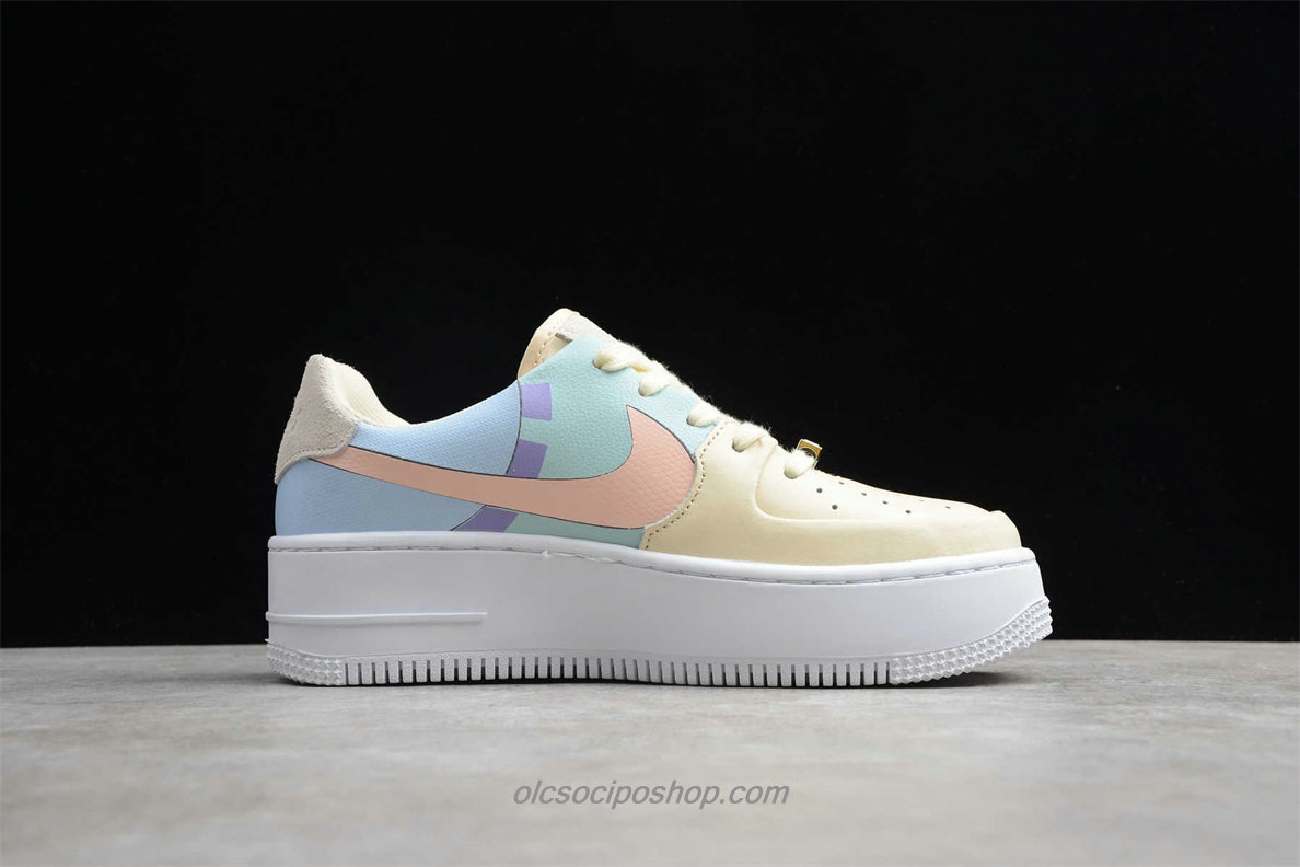 Női Nike AF1 Sage Low LX Krém/Világos zöld/Lila Cipők (BV1976 008)