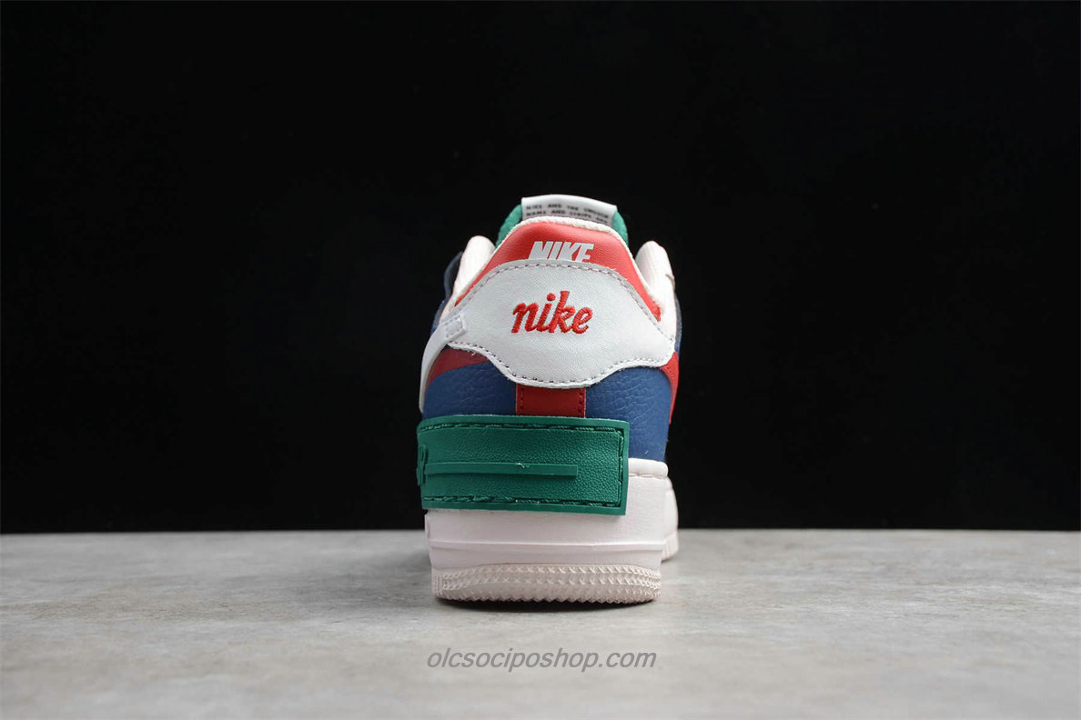 Női Nike Air Force 1 Shadow Kék/Rózsaszín/Zöld/Piros Cipők (CI0917 400)