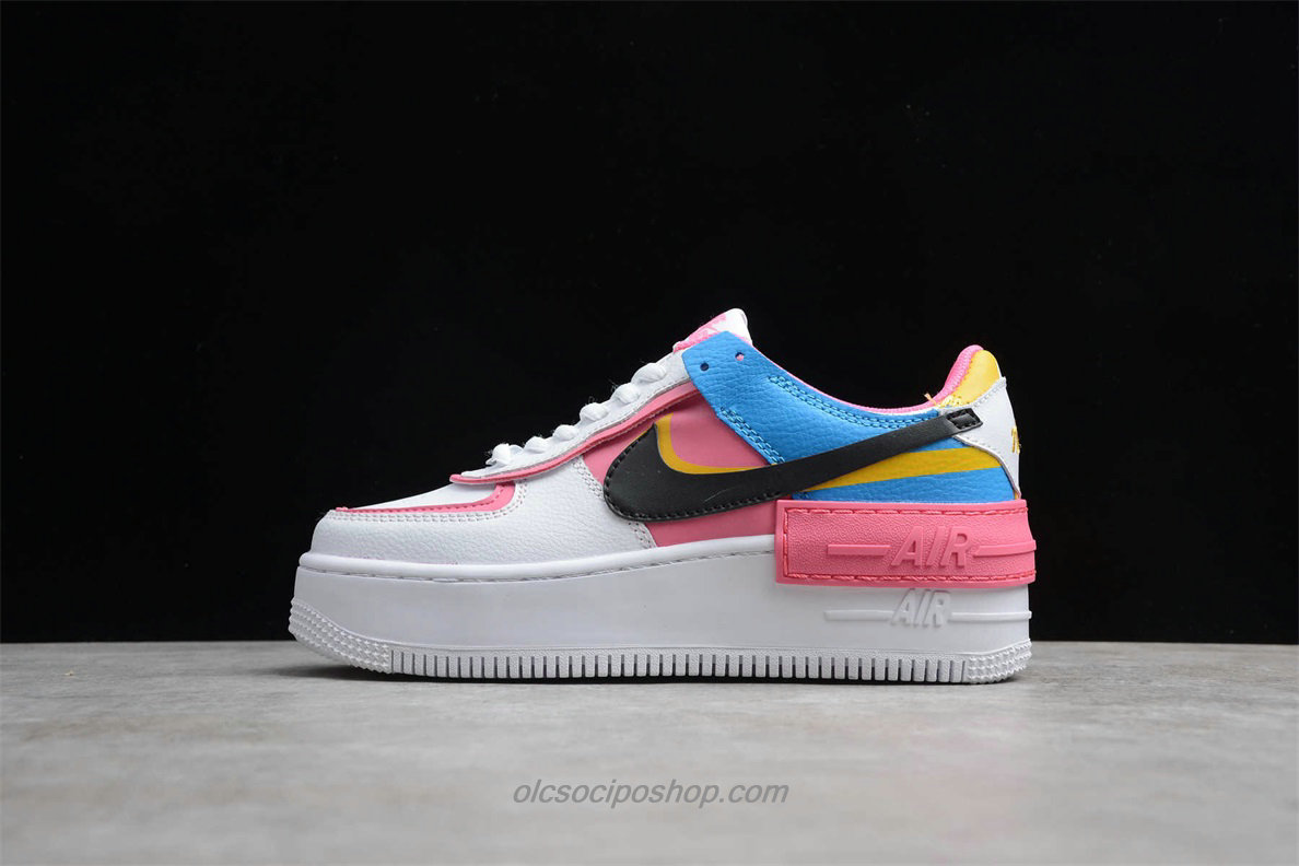 Női Nike Air Force 1 Shadow Fehér/Rózsaszín/Kék Cipők (CI0919 021)