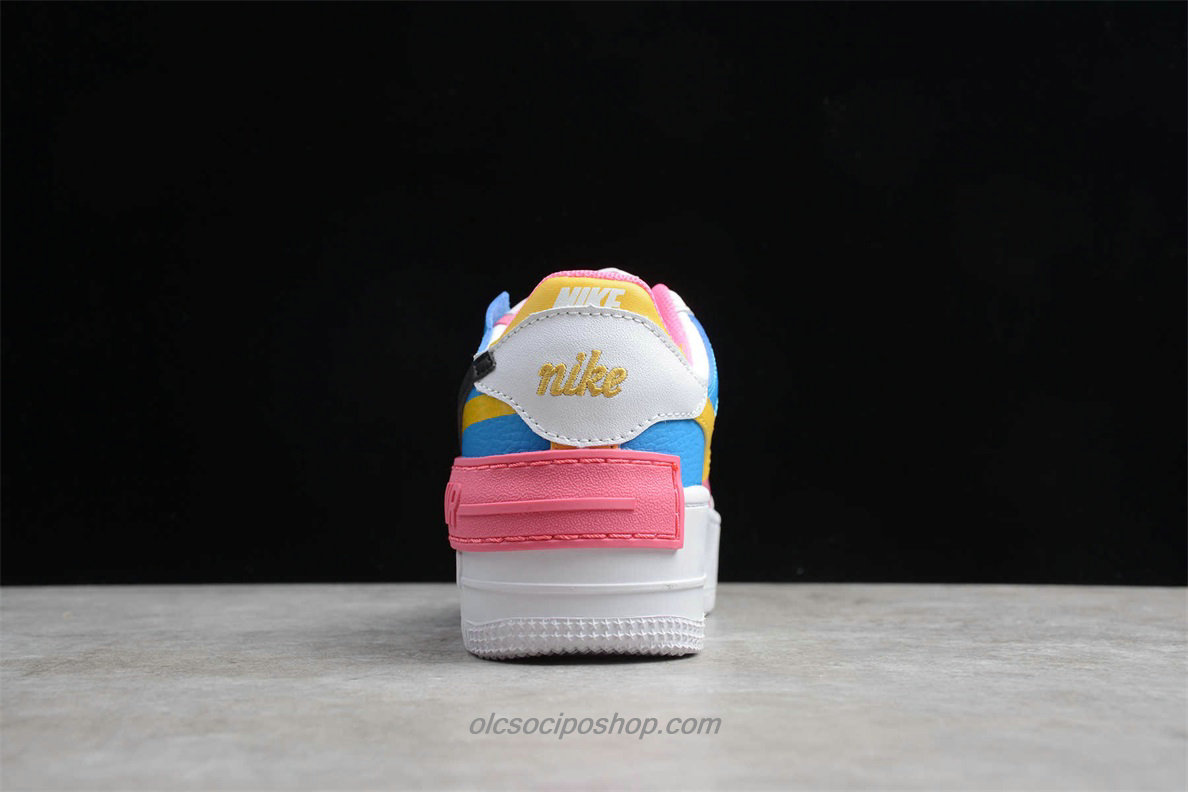 Női Nike Air Force 1 Shadow Fehér/Rózsaszín/Kék Cipők (CI0919 021)