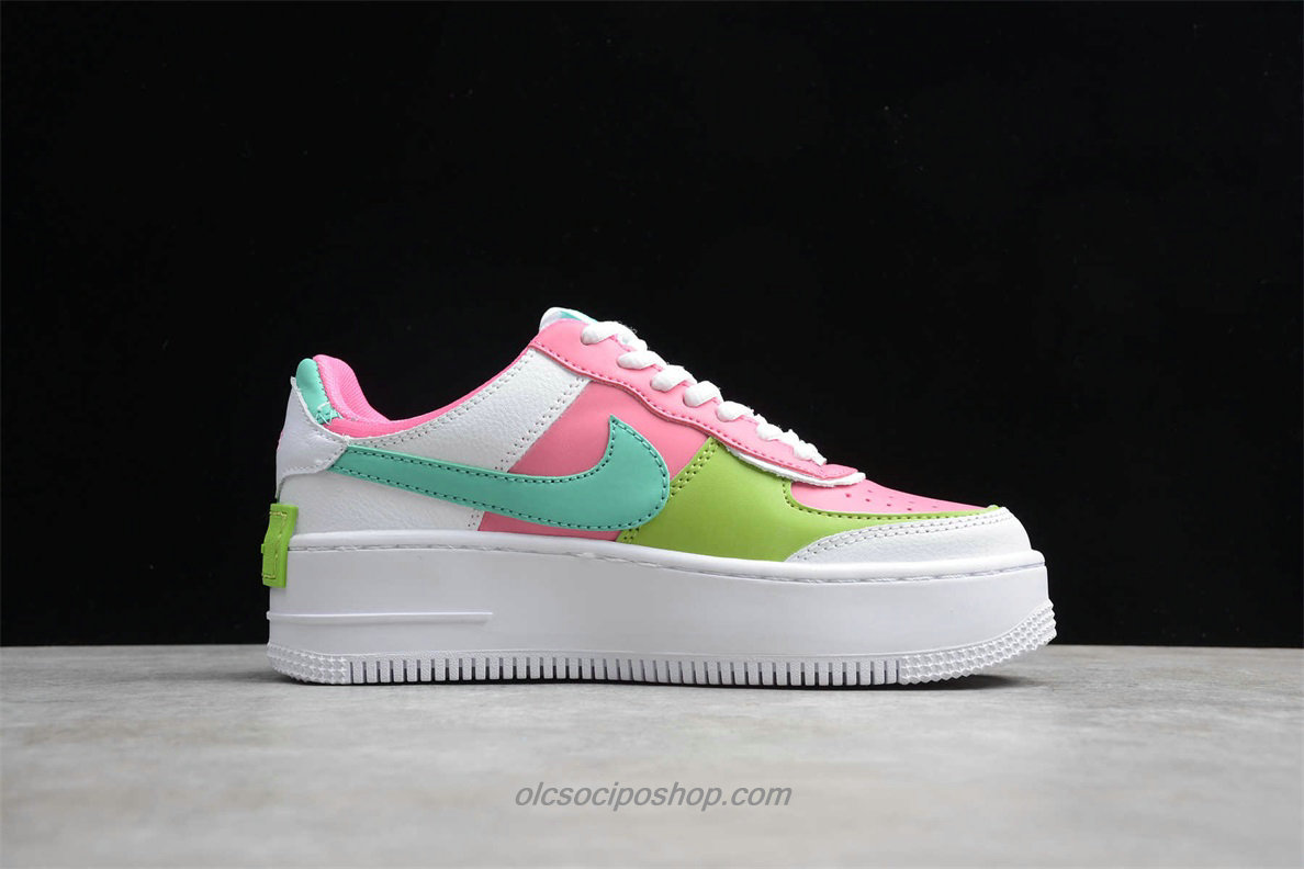 Női Nike Air Force 1 Shadow Fehér/Rózsaszín/Zöld Cipők (CI0919 022)