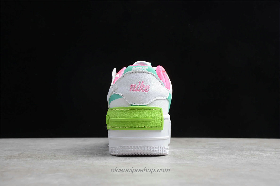 Női Nike Air Force 1 Shadow Fehér/Rózsaszín/Zöld Cipők (CI0919 022)