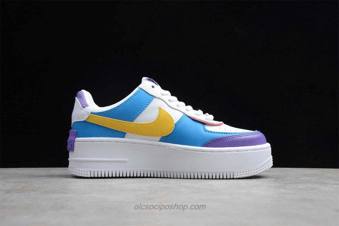 Női Nike Air Force 1 Shadow Lila/Fehér/Kék Cipők (CI0919 025)