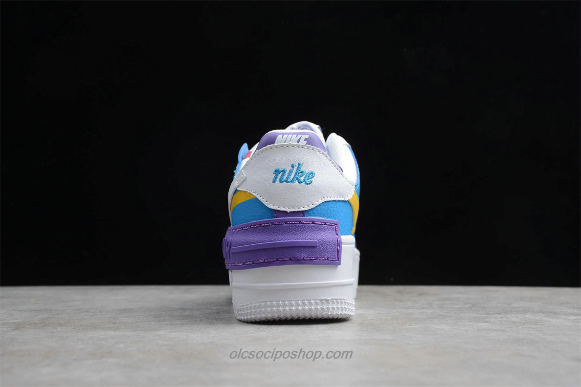 Női Nike Air Force 1 Shadow Lila/Fehér/Kék Cipők (CI0919 025)