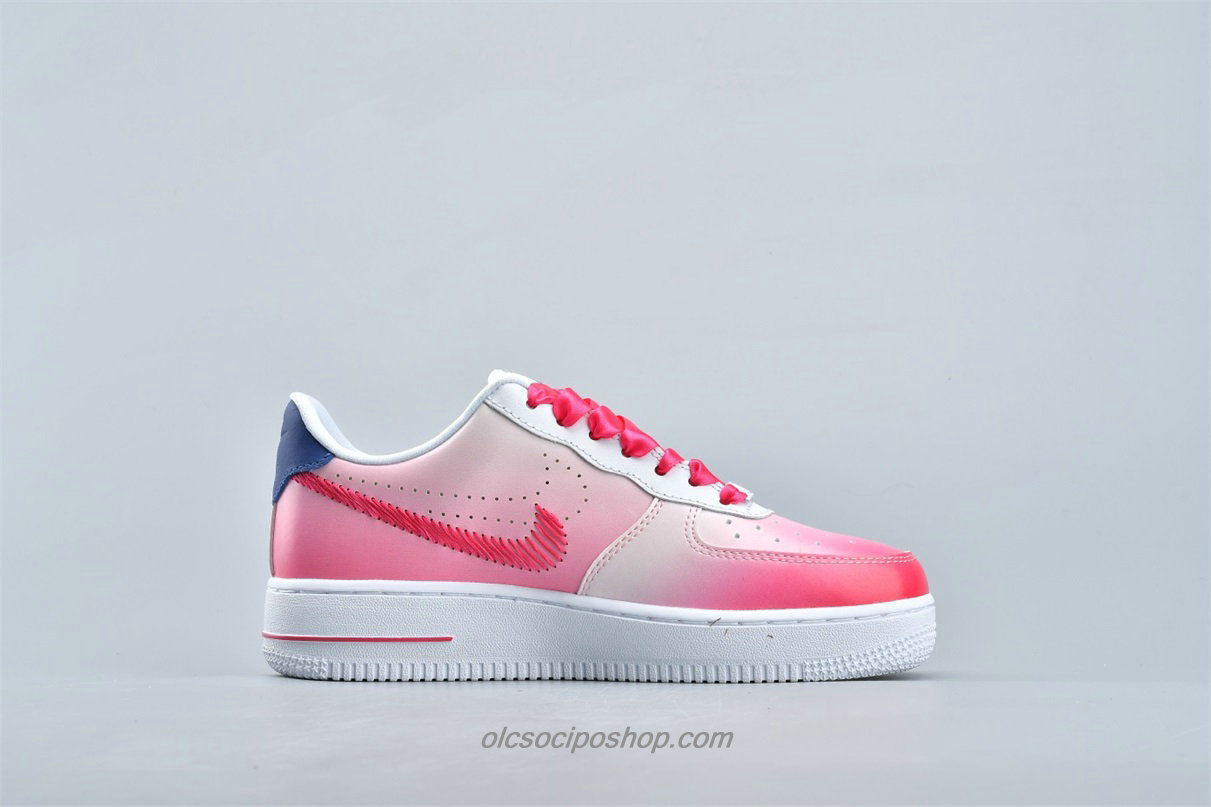 Női Nike Air Force 1 07 LV8 3 Rózsaszín/Fehér/Kék Cipők (CT1092 100)